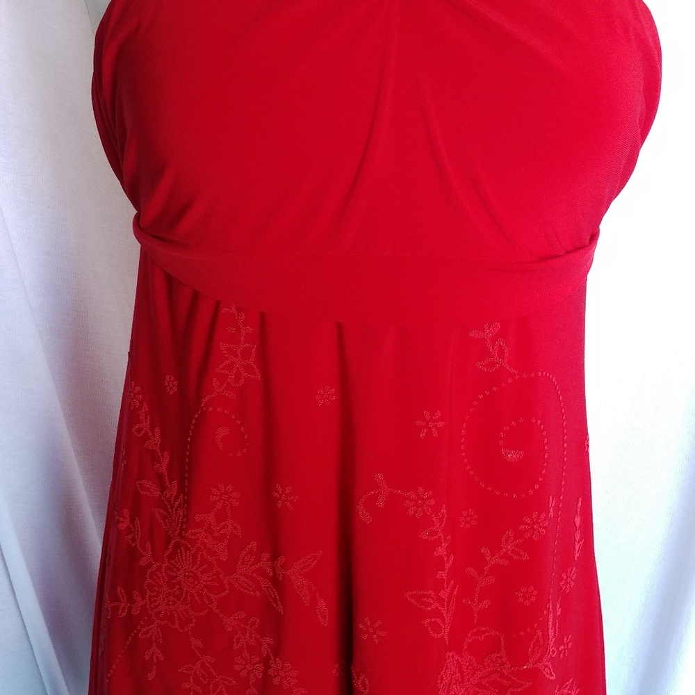 Fashion Exit Red Party Top